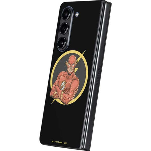 DC Comics The Flash Folded Arms Pose Galaxy Z Fold5 5G Skin